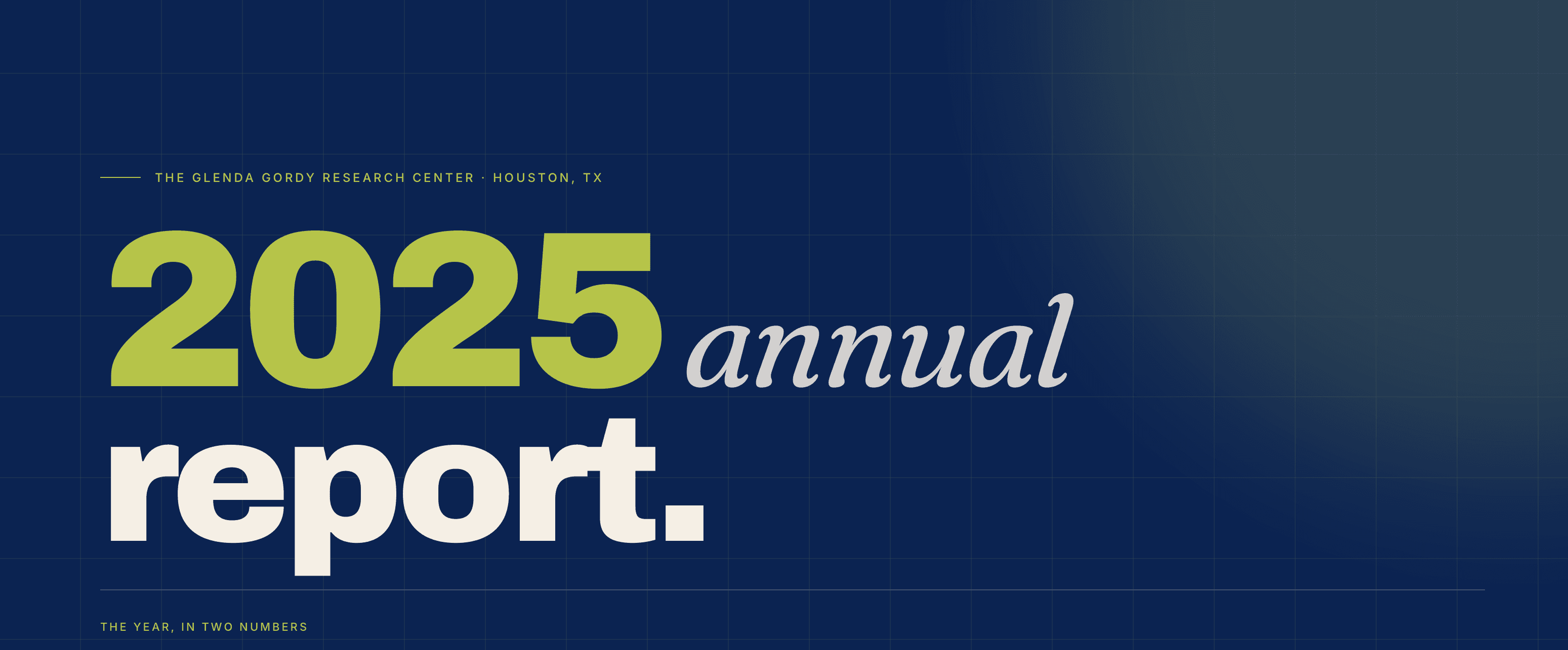 2025 Annual Report: The Glenda Gordy Research Center